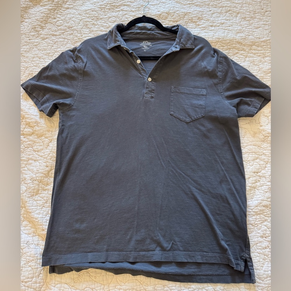 J. Crew Garment-Dyed Slub Cotton Knit Size L